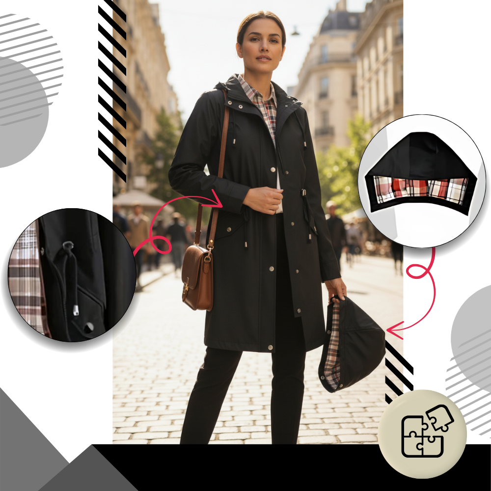 Chic Vandtæt Frakke - Ozerty