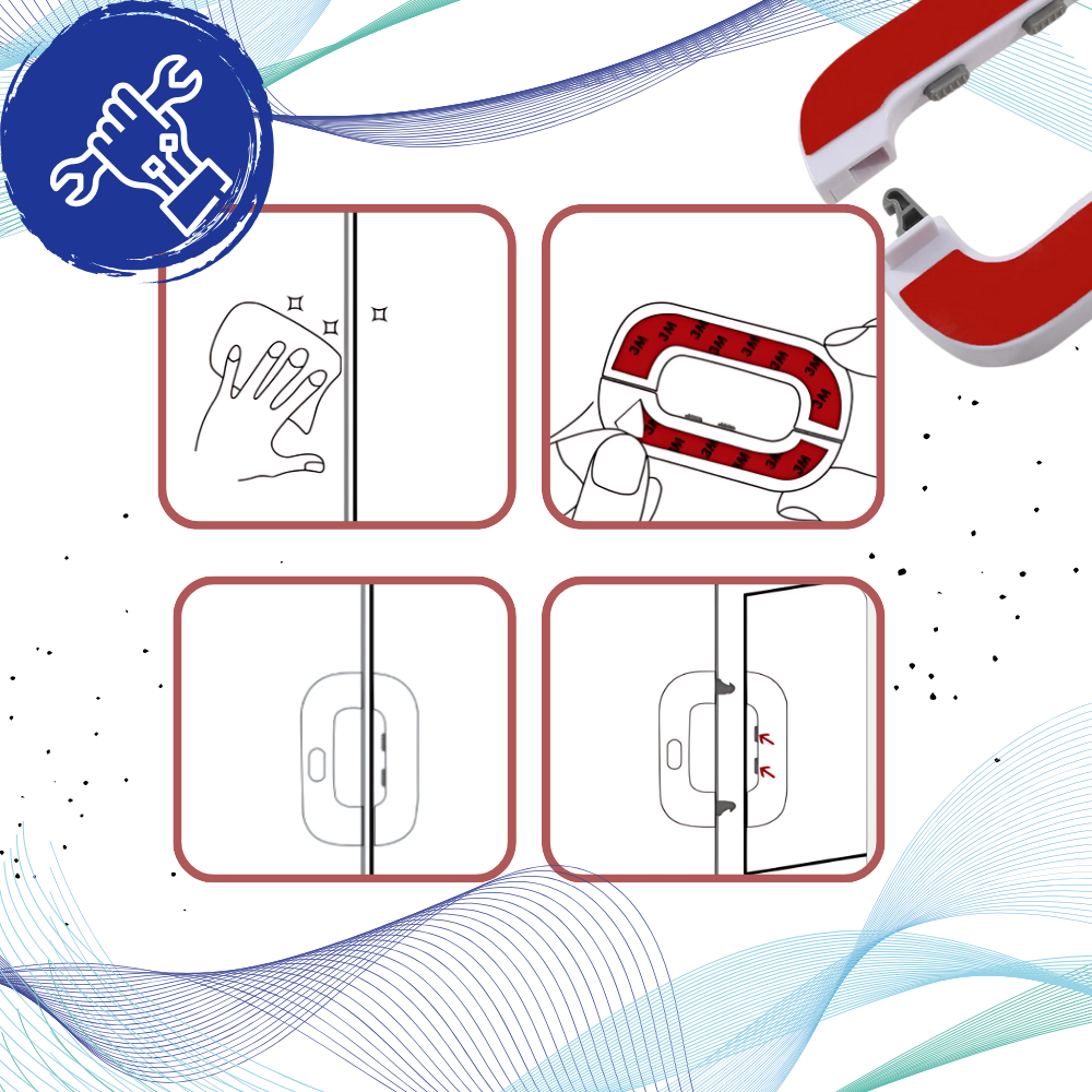 Børnesikring af køleskabsdør
- Ozerty