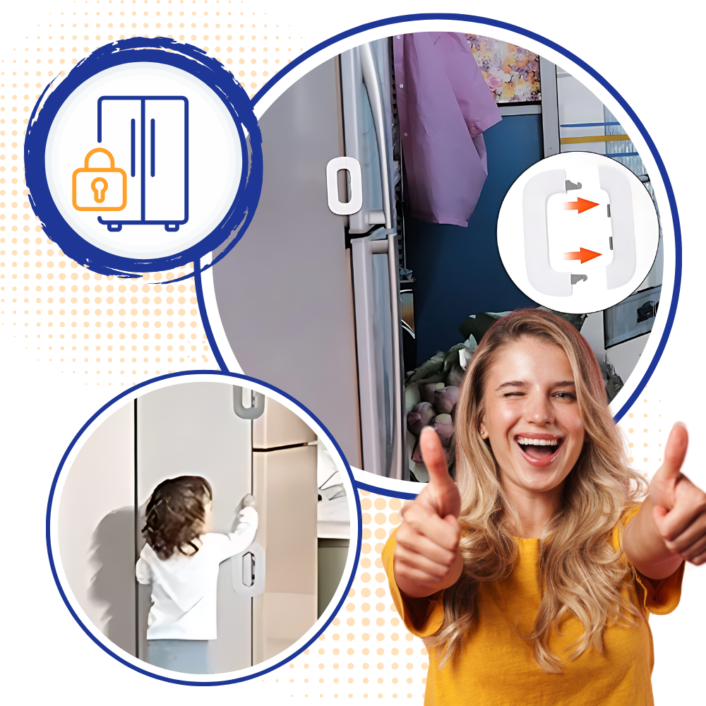 Børnesikring af køleskabsdør
- Ozerty