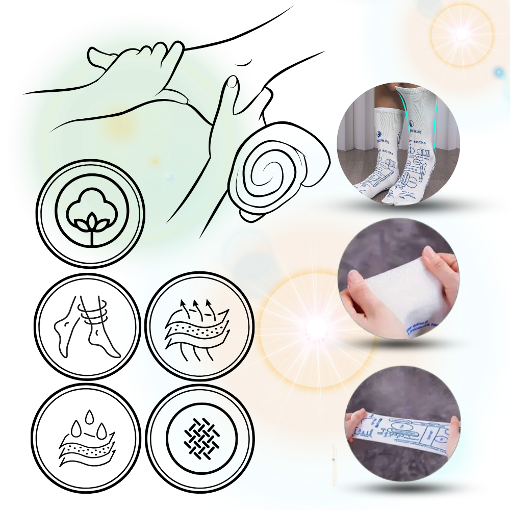 Cirkulationsøgende Zoneterapi Strømper
- Ozerty