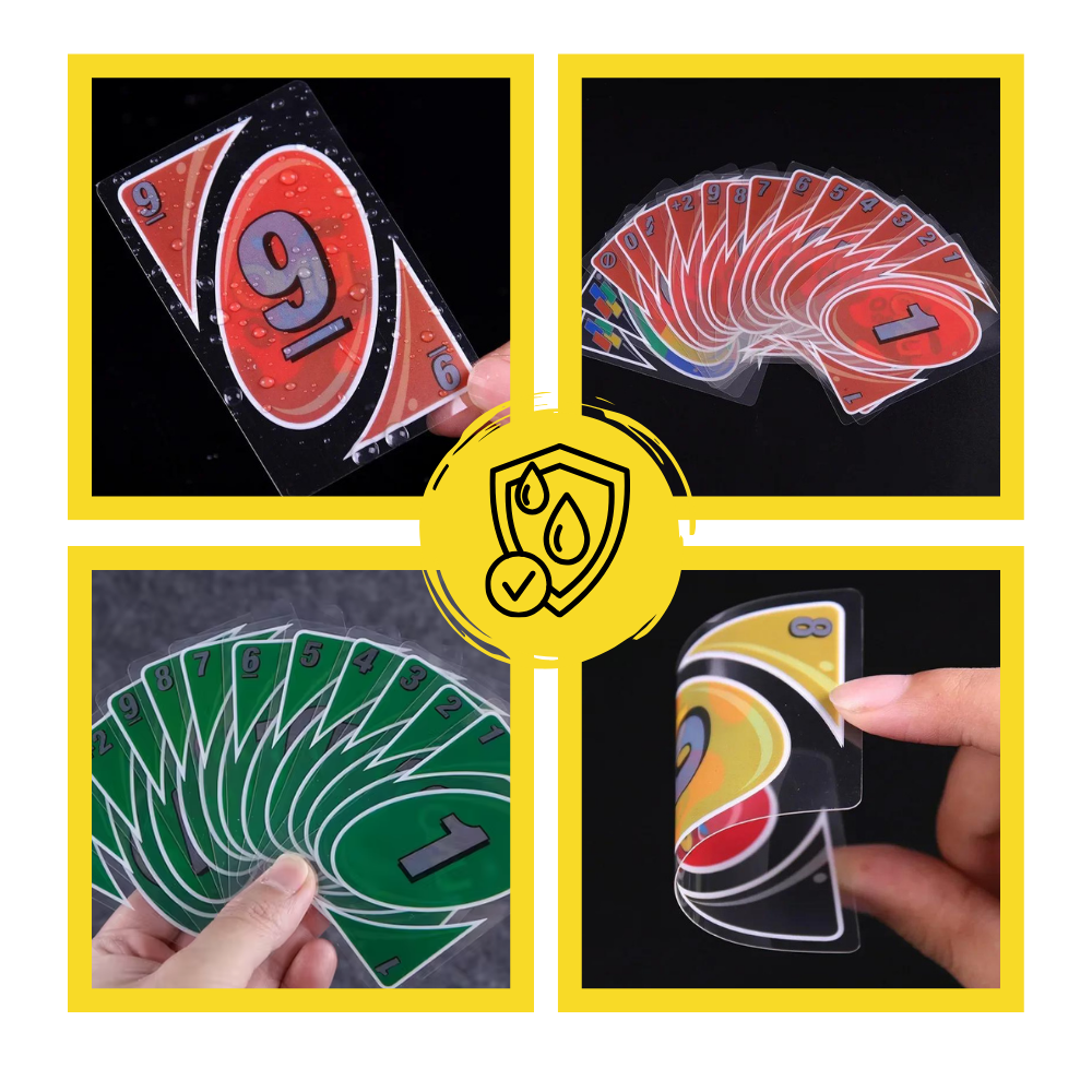 Klassisk Uno med vandtætte kort
- Ozerty