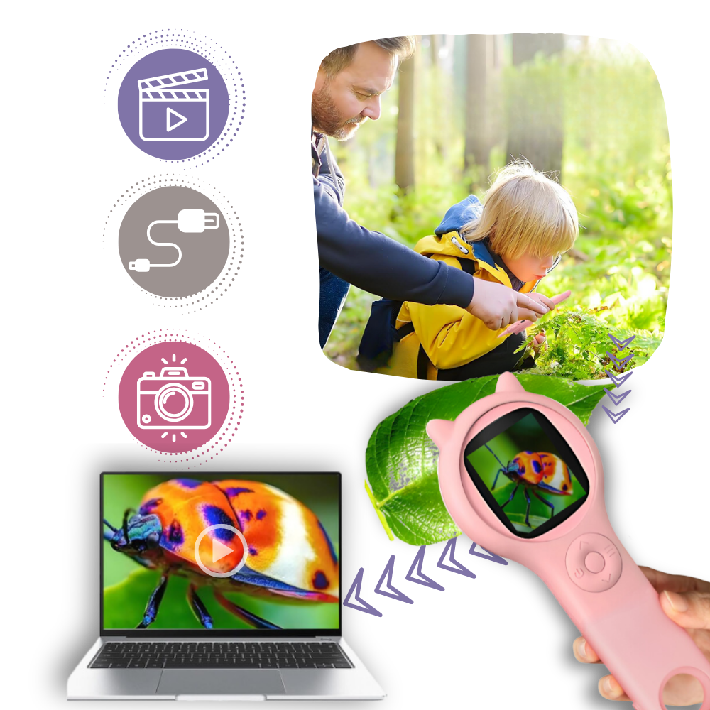 Bærbart mikroskop med klart udsyn - Ozerty