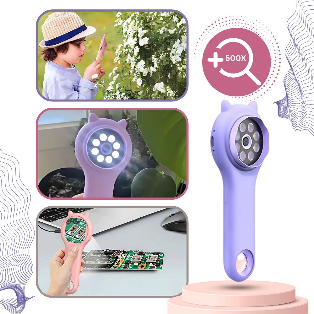 Bærbart mikroskop med klart udsyn - Ozerty