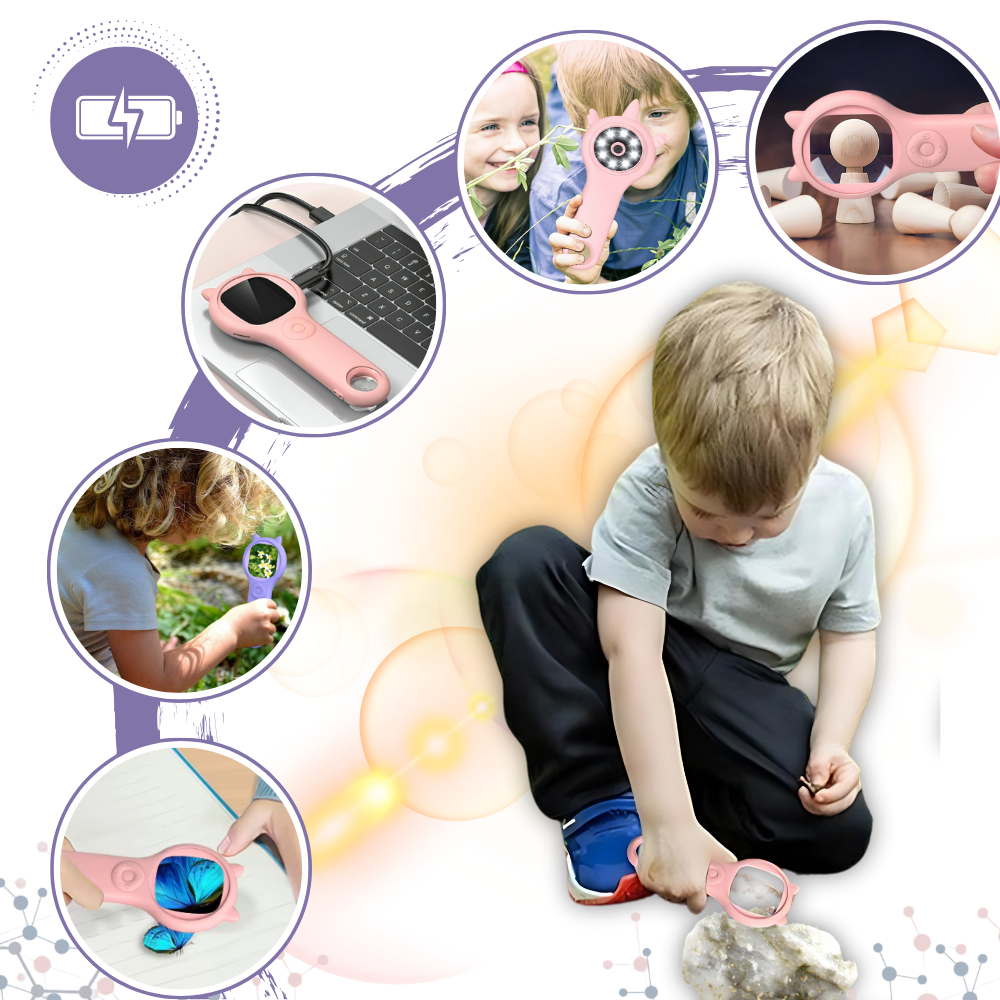 Bærbart mikroskop med klart udsyn - Ozerty