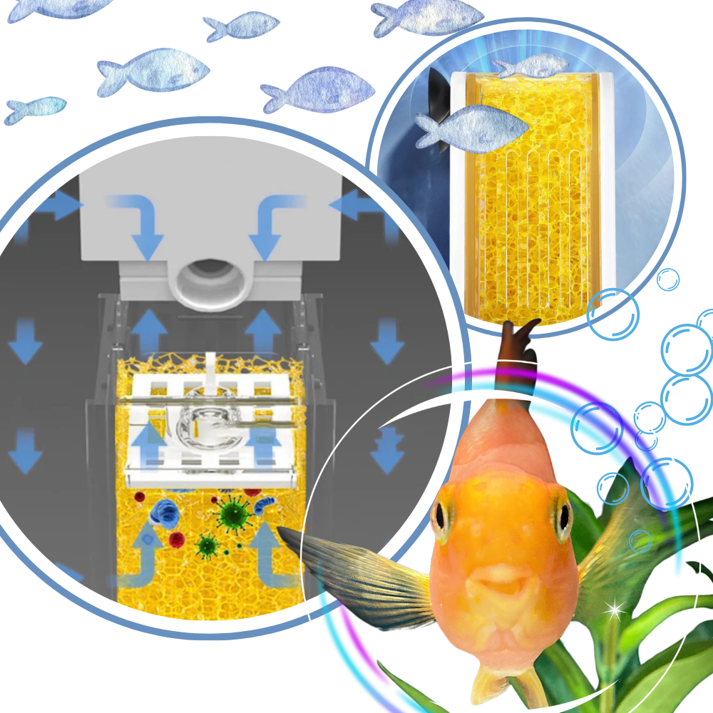 Tilstopningsresistent filterpumpe til akvarier
- Ozerty