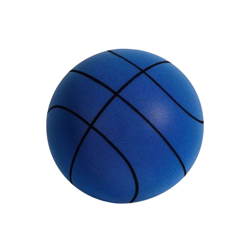 Farvesjov lydløs basketball
-Blå/24 cm/9,4 tommer - Ozerty