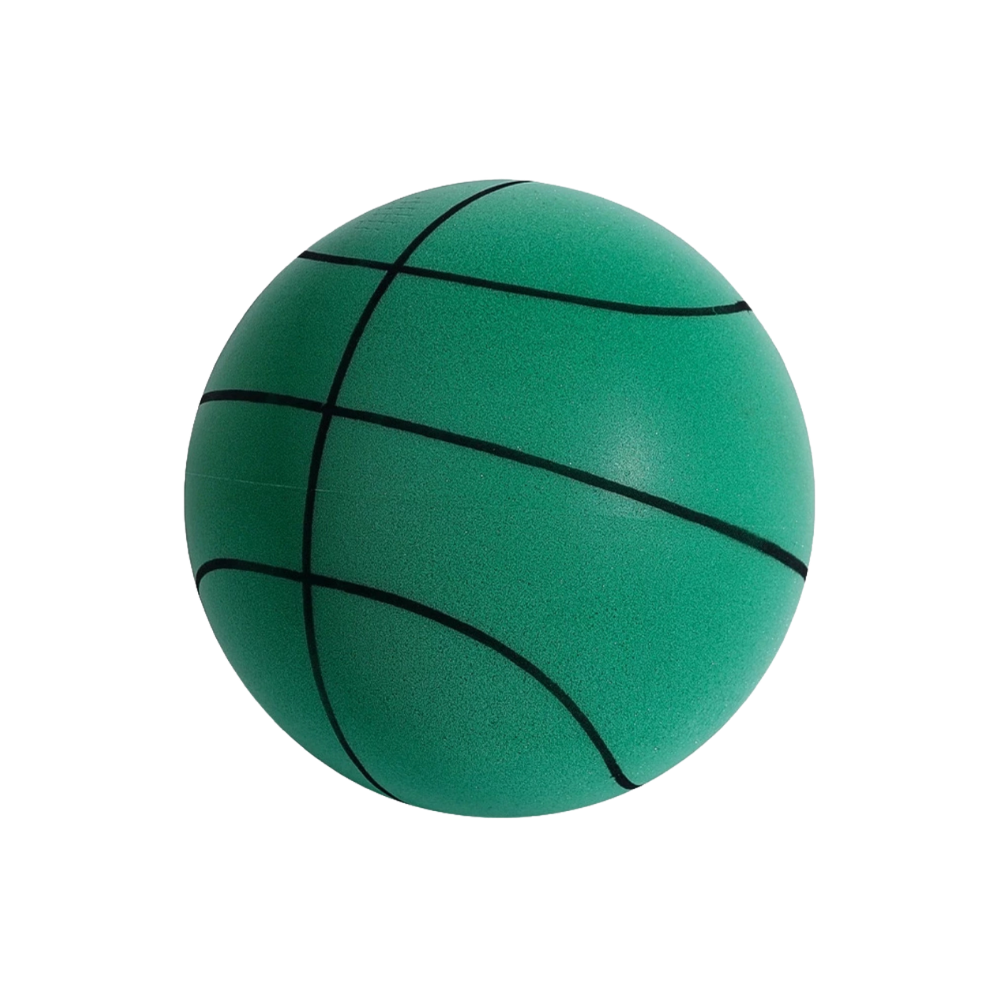 Farvesjov lydløs basketball
-Grøn/24 cm/9,4 tommer - Ozerty