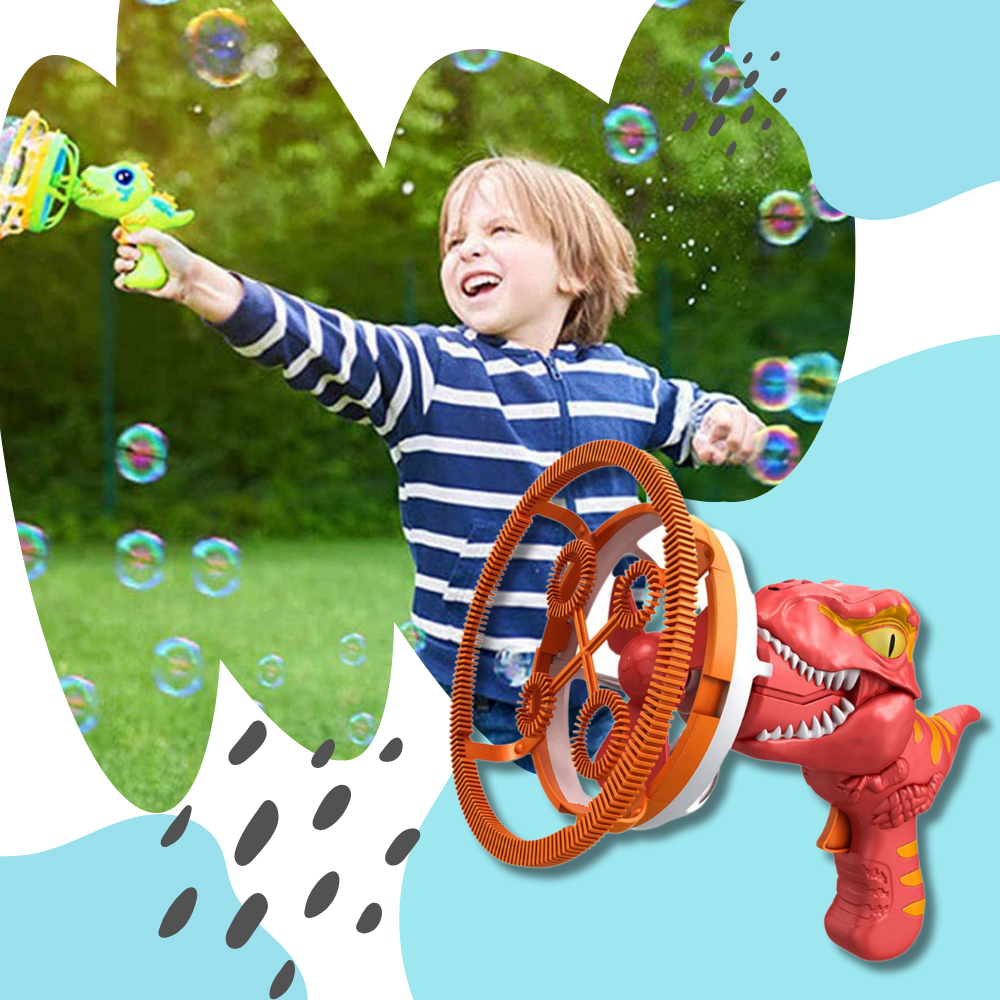 Farverig Dinosaur-sæbeboblemaskine
- Ozerty