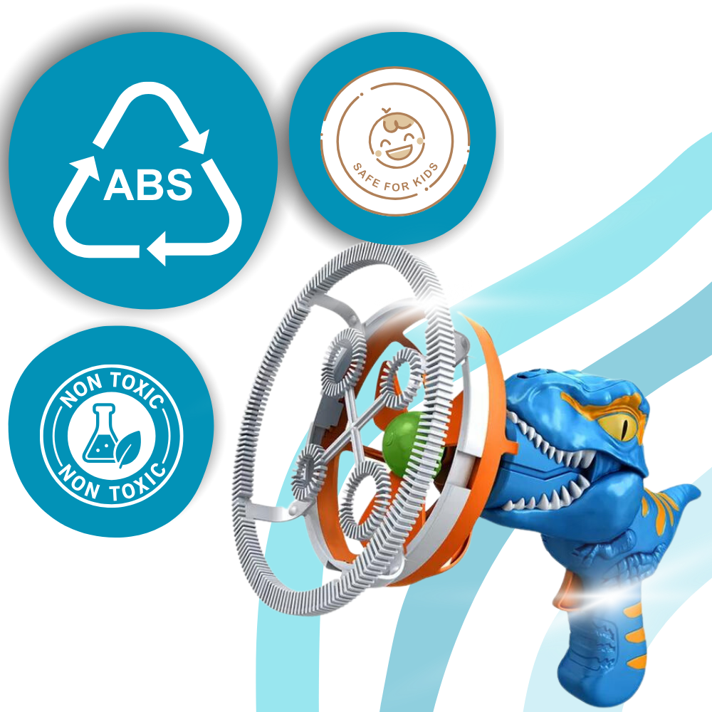 Farverig Dinosaur-sæbeboblemaskine
- Ozerty