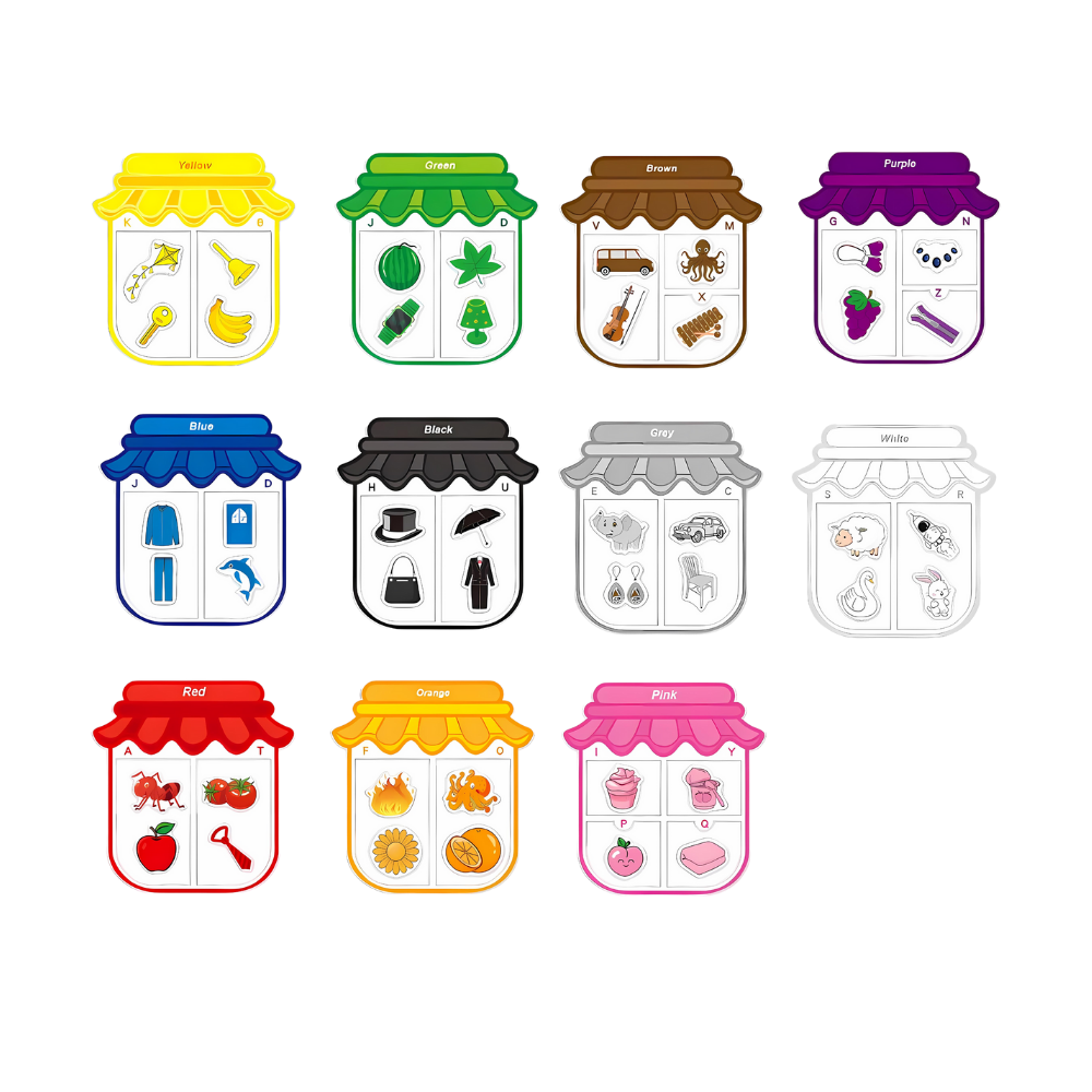 Farve- og lærerige magneter
- Ozerty