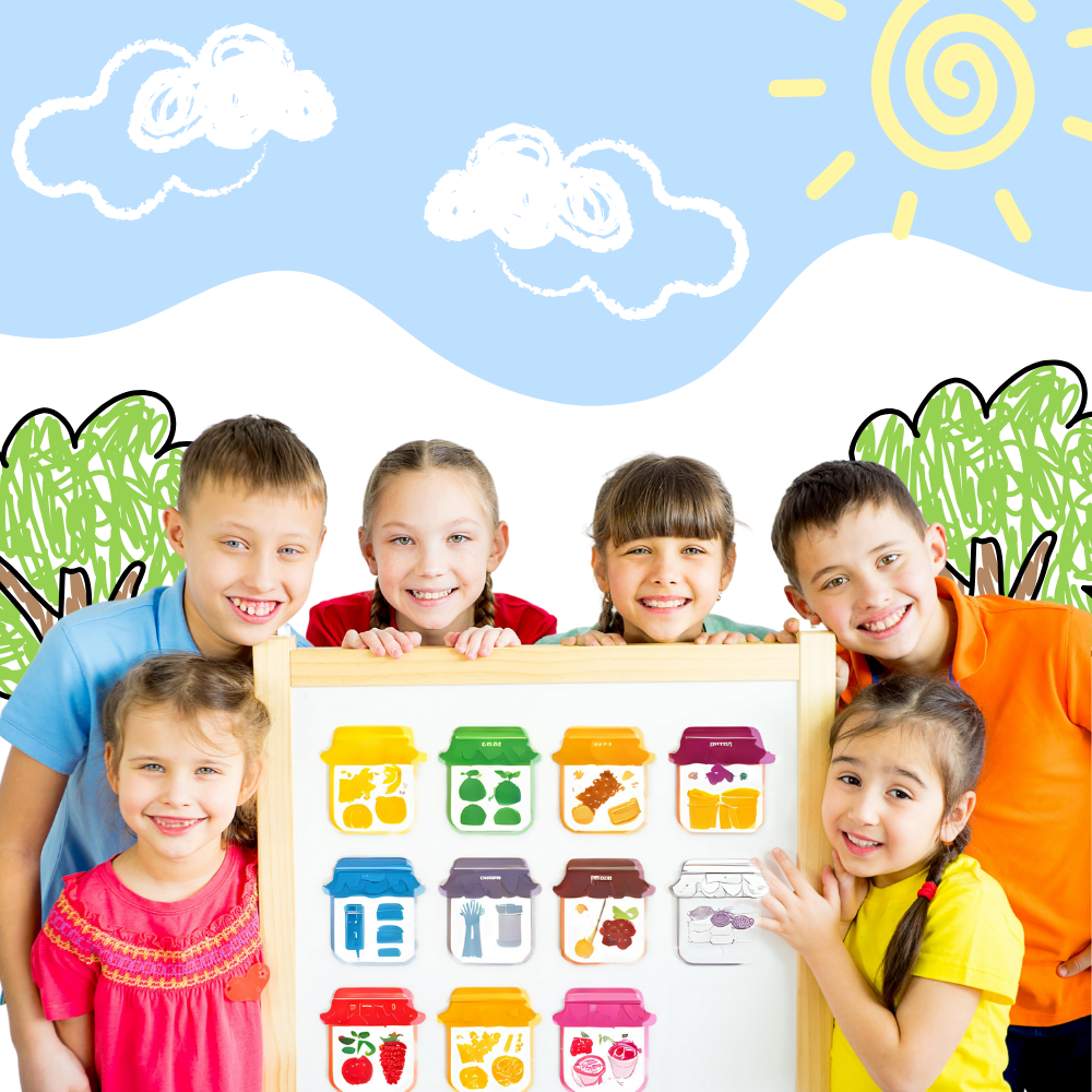 Farve- og lærerige magneter
- Ozerty