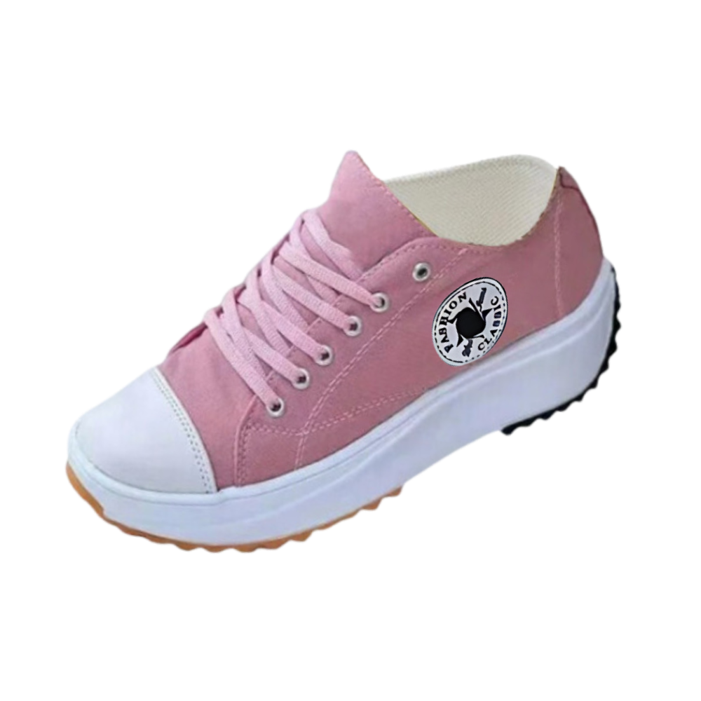 Komfortabel forhøjet skridsikker canvas-sneaker
-Pink/EU35/US5/UK2Pink/EU36/US6/UK3Pink/EU37/US6.5/UK4Pink/EU38/US7.5/UK5Pink/EU39/US8.5/UK6Pink/EU40/US9/UK7Pink/EU41/US9.5/UK8Pink/EU42/US10/UK9 - Ozerty