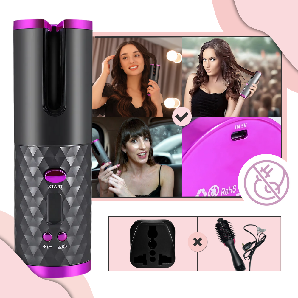 Trådløs Luxe Ion Krølletang - Ozerty