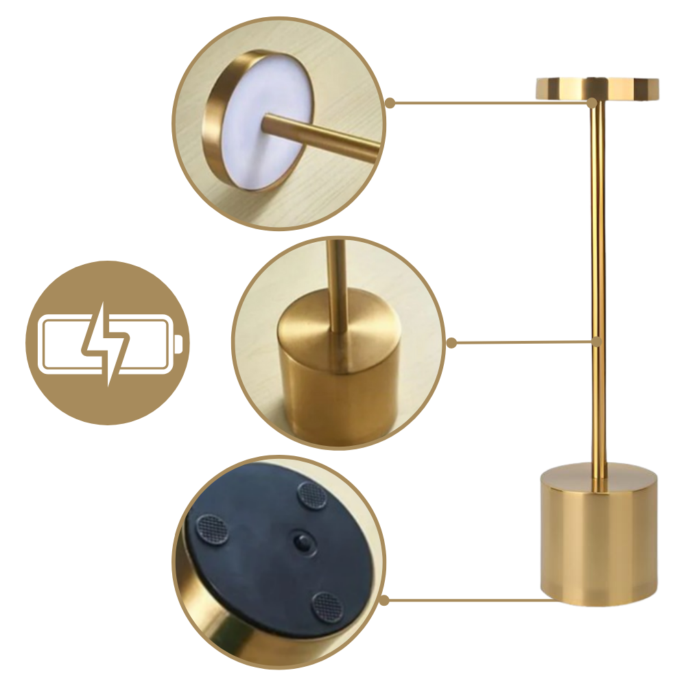 Batteridrevet genopladelig bordlampe
- Ozerty