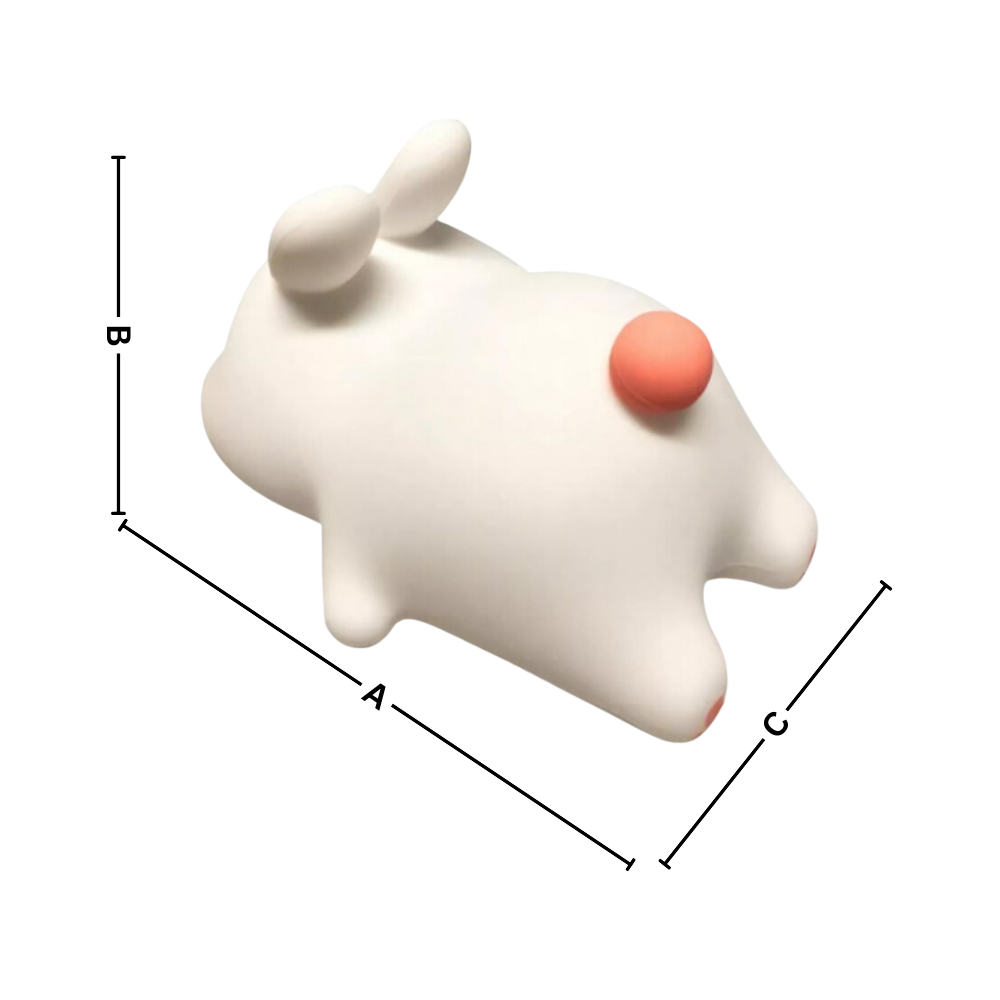 Hyggelig og sød Kanin-natlampe
- Ozerty