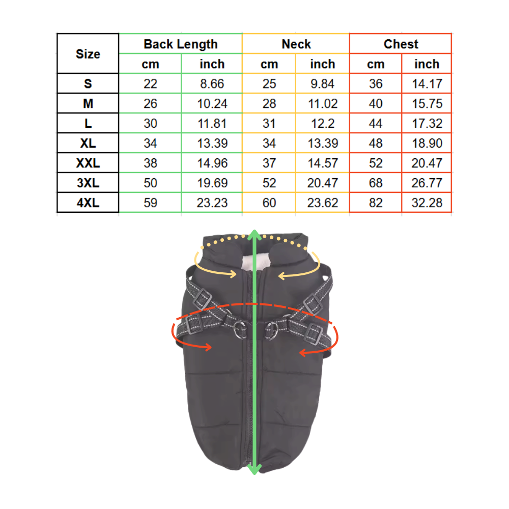 Cozy Dog Harness Vinterjakke - Ozerty