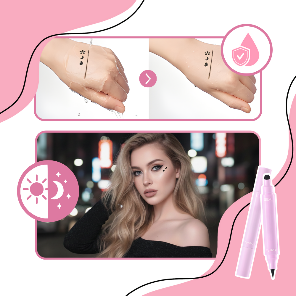 Kreativt Dobbelt Eyeliner-stempel - Ozerty