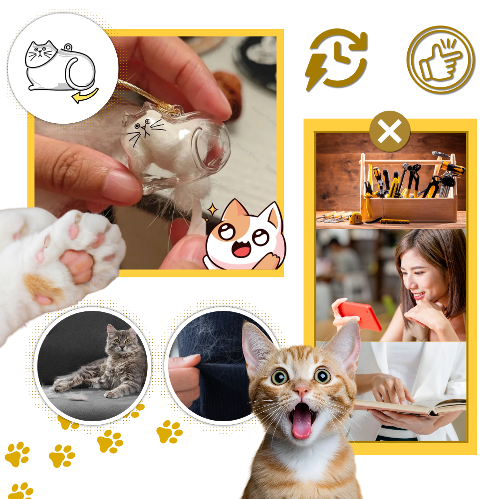 Sød Fluffy Pels-nøglering - Ozerty