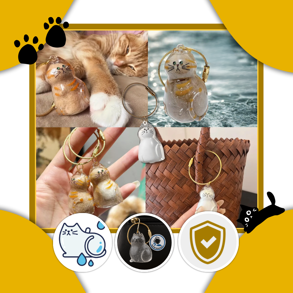 Sød Fluffy Pels-nøglering - Ozerty