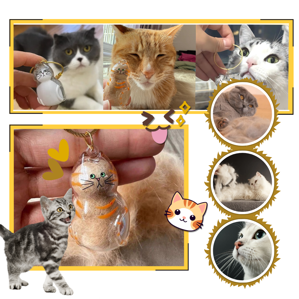 Sød Fluffy Pels-nøglering - Ozerty