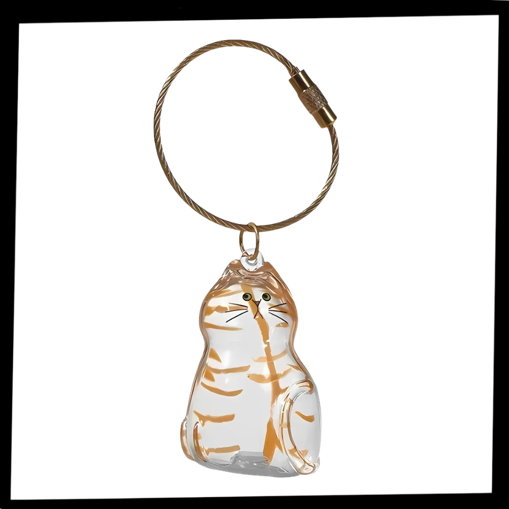 Sød Fluffy Pels-nøglering - Ozerty