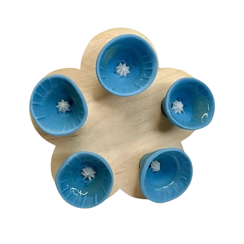 Diskret kop med tiltrækkende farve til bier
-Blå - Ozerty