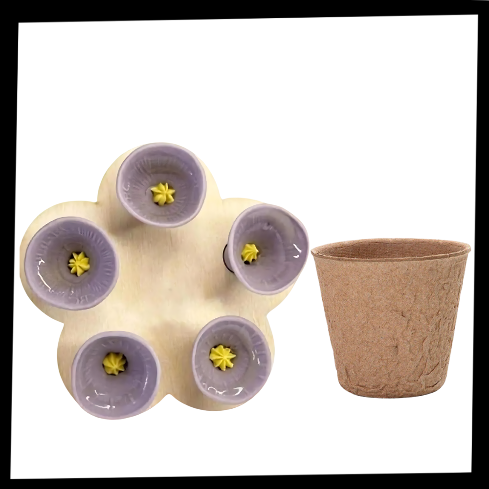 Diskret kop med tiltrækkende farve til bier
- Ozerty