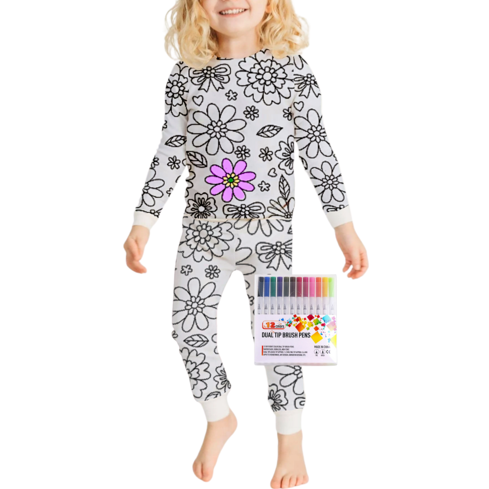 Doodle Dream Pyjamas -Blomster - Ozerty