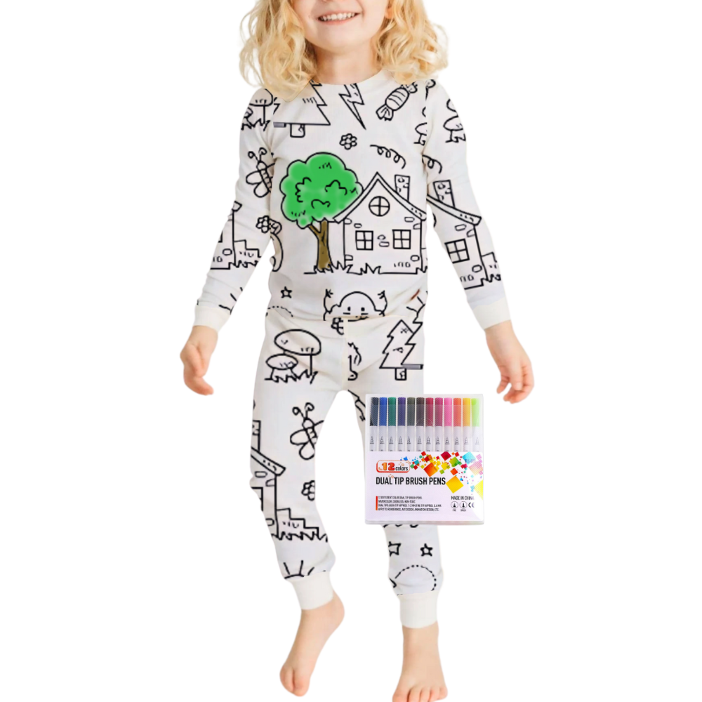 Doodle Dream Pyjamas -Mit hus - Ozerty