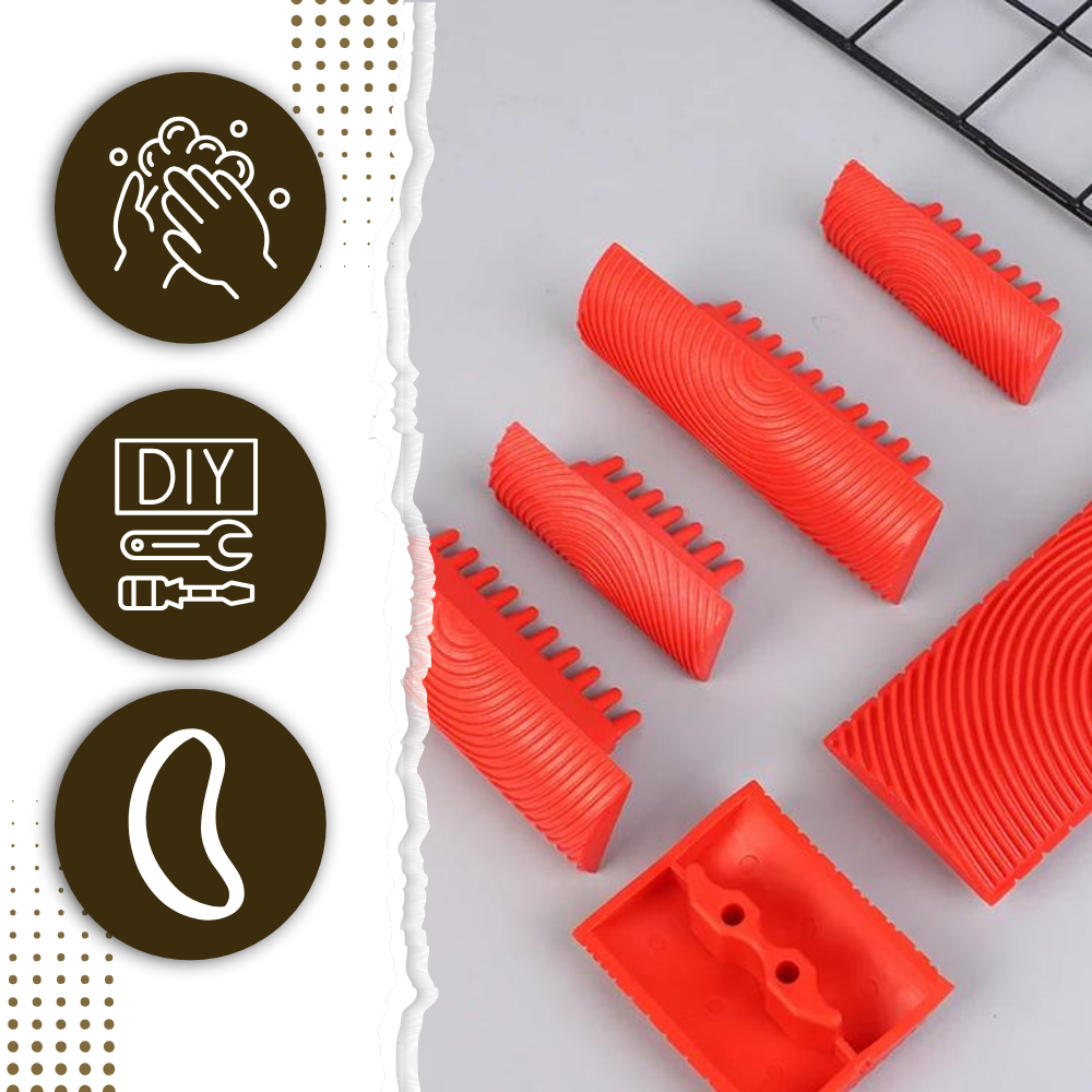 Dobbelt gummiredskab til træårringe - Ozerty