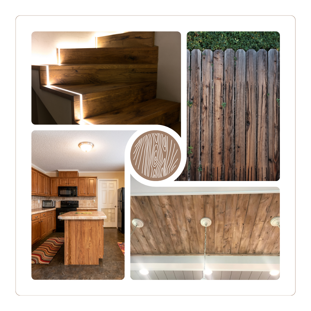 Dobbelt gummiredskab til træårringe - Ozerty