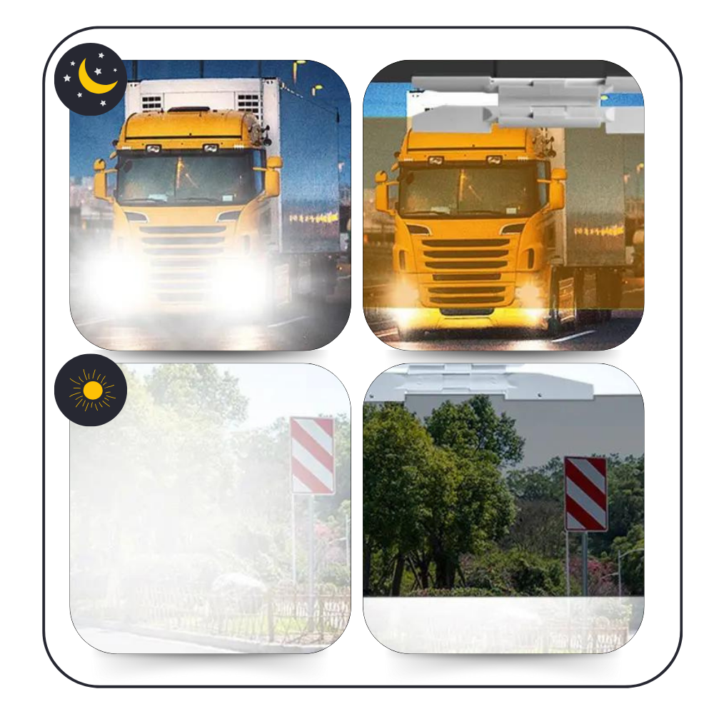 Blændeskærm med dobbeltfunktion til bil - Ozerty