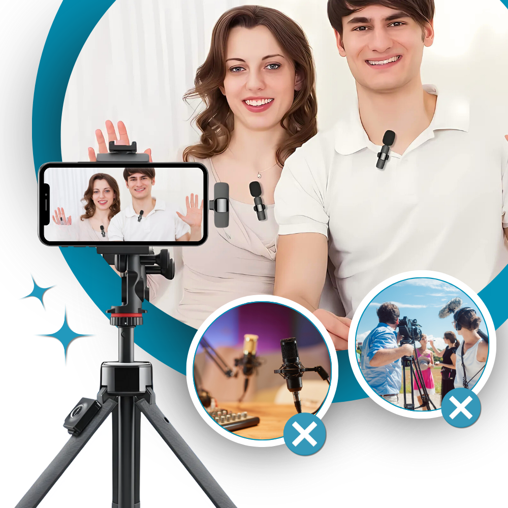 Dobbelt Støjreducerende Mikrofon - Ozerty