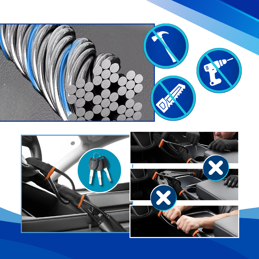 Dobbelt sikkerhedsrattlås - Ozerty