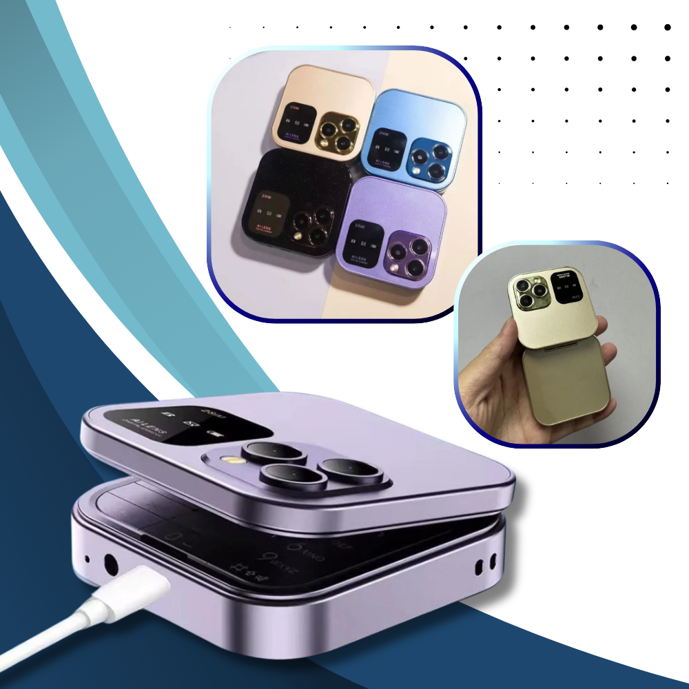 Lille klaptelefon med dual-SIM
- Ozerty