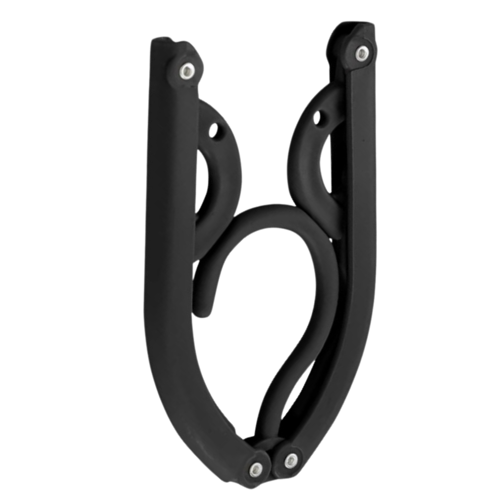 Foldbare tøjbøjler i to størrelser -Sort - Ozerty