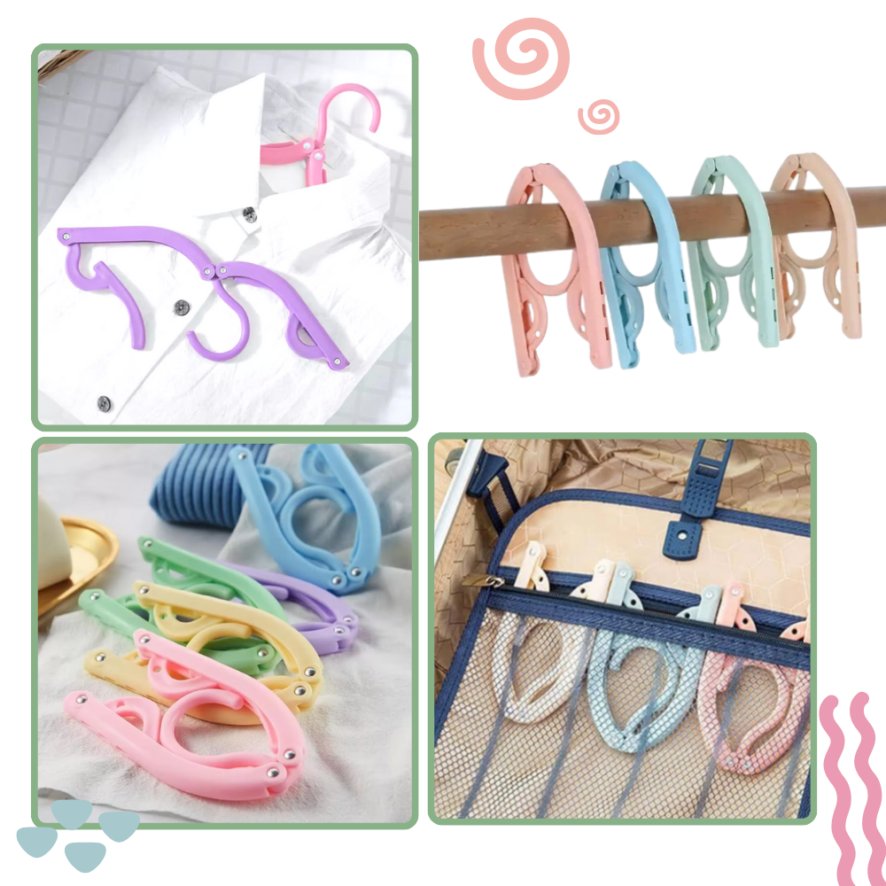 Foldbare tøjbøjler i to størrelser - Ozerty