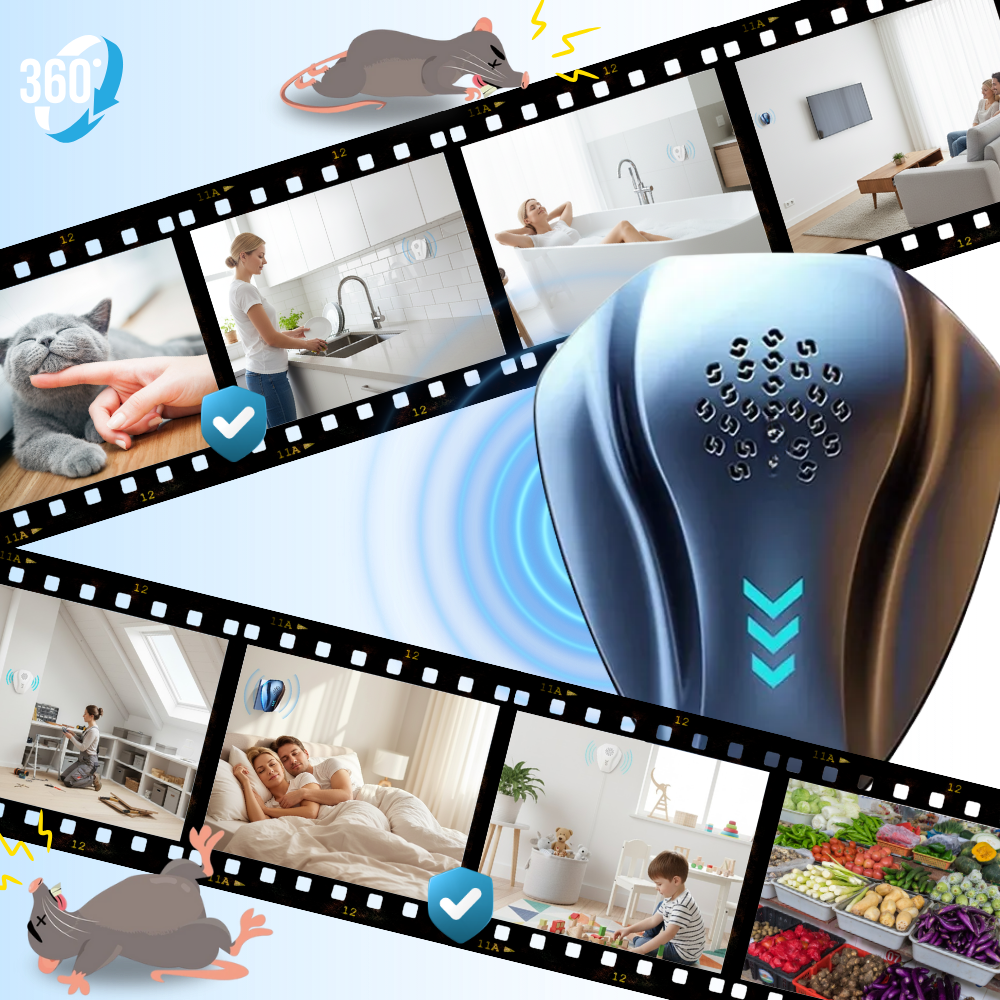 Dobbelt Ultralyd Skadedyrsbekæmper - Ozerty