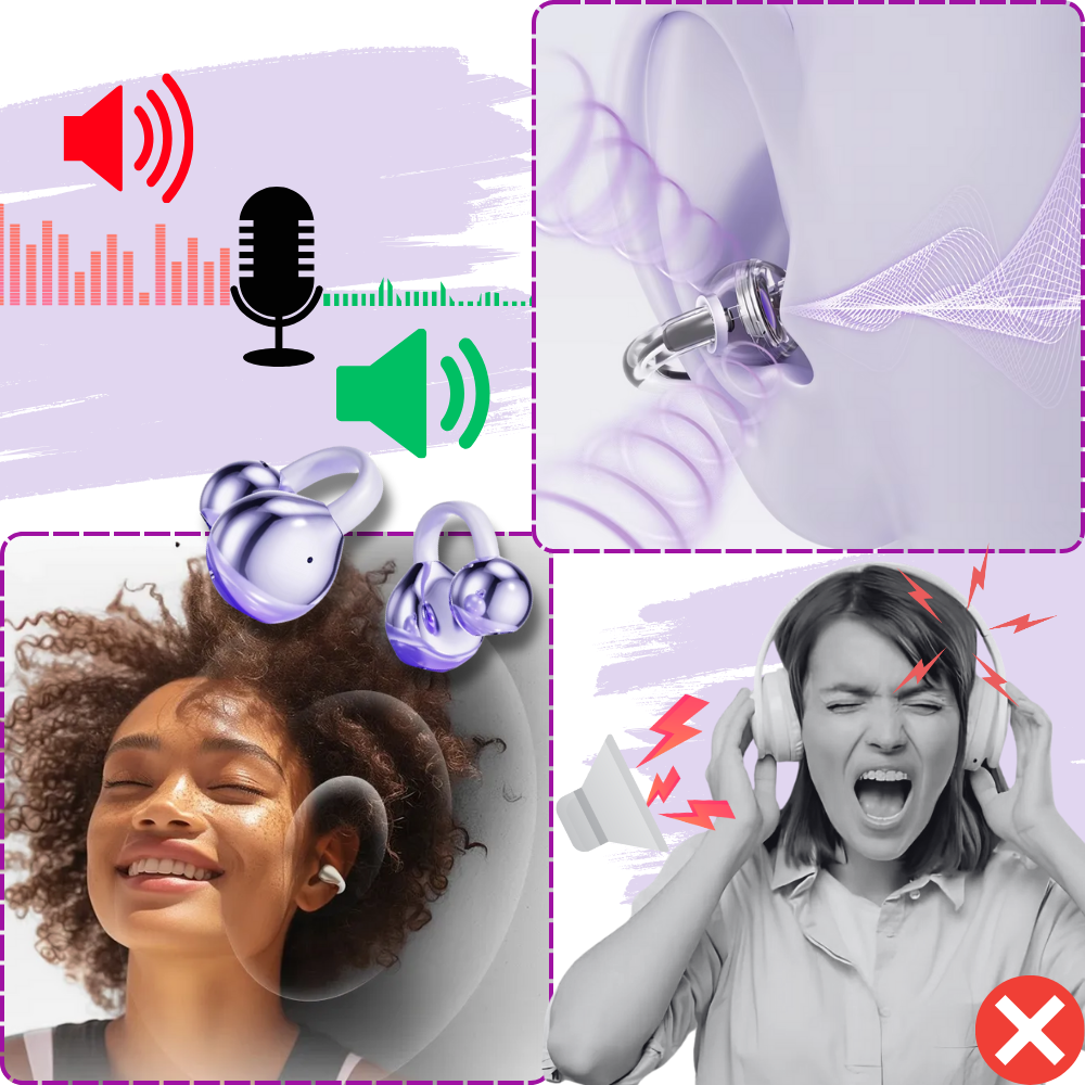 DualSync Clip Hovedtelefoner - Ozerty