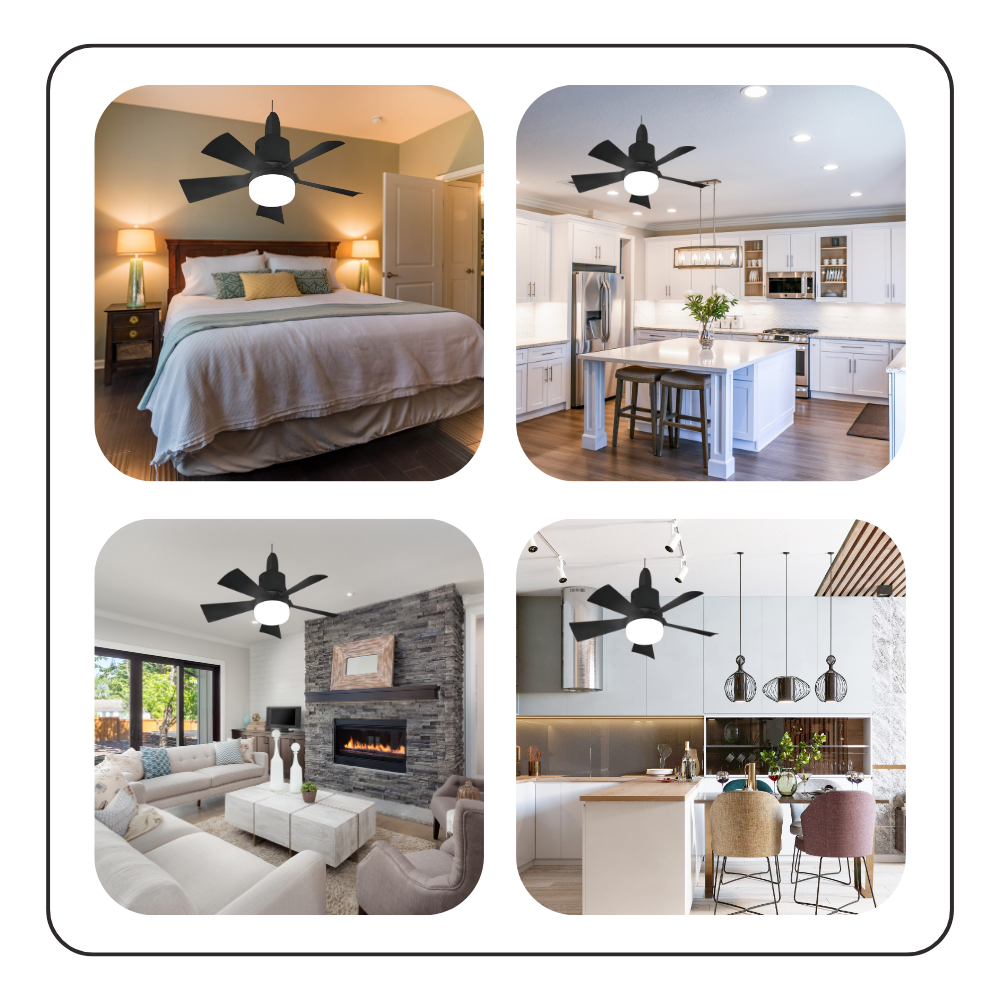 Ventilatorlampe med E27 fatning - Ozerty