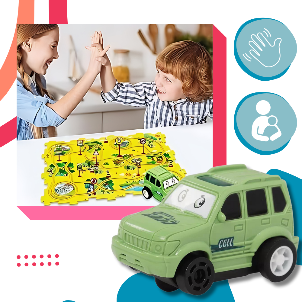 Lærerigt elektrisk racerbanesæt - Ozerty