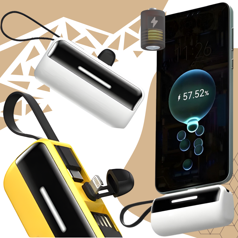 Mini Powerbank med Stativ - Ozerty