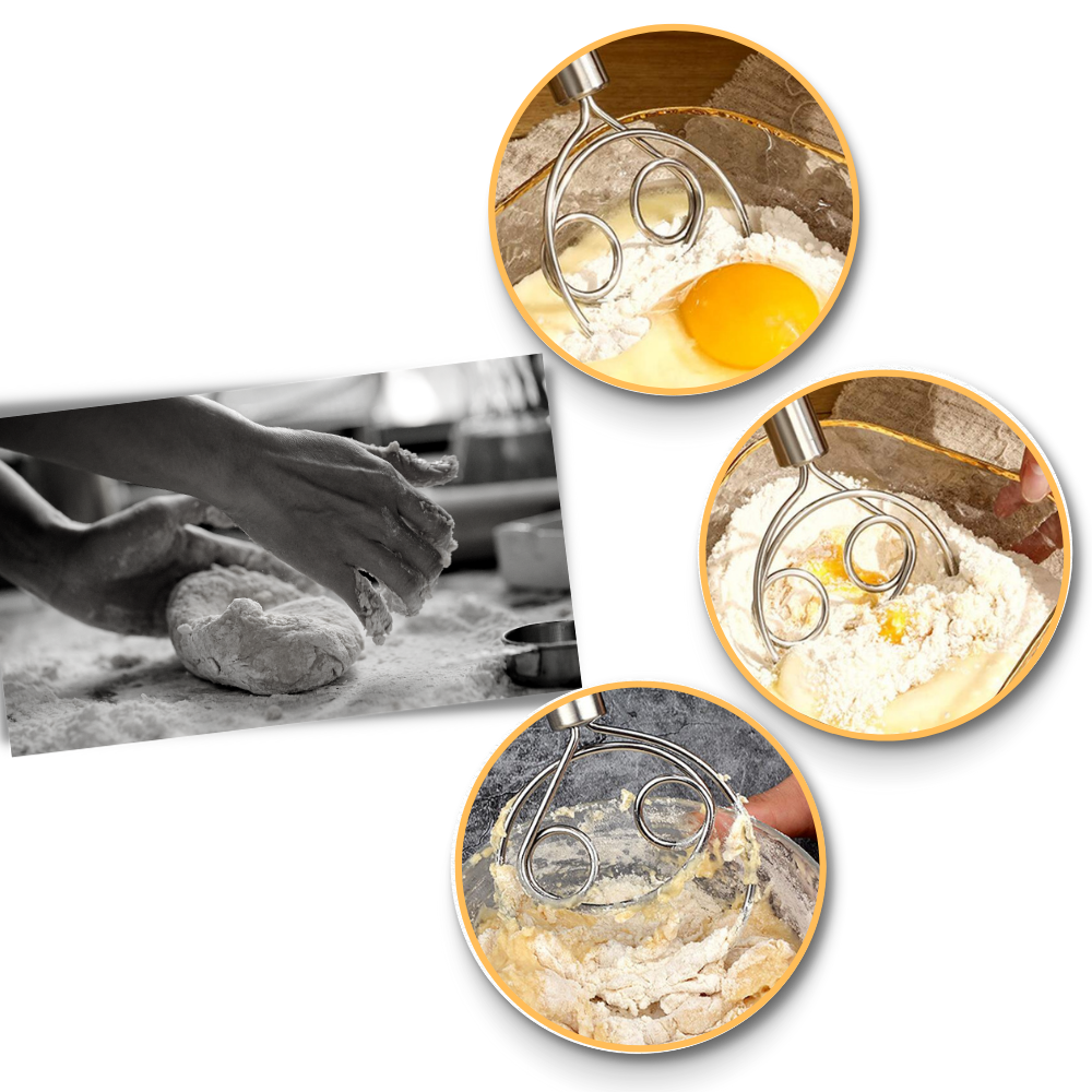 Effektivt Dansk Piskeris i Rustfrit Stål til Dej
- Ozerty