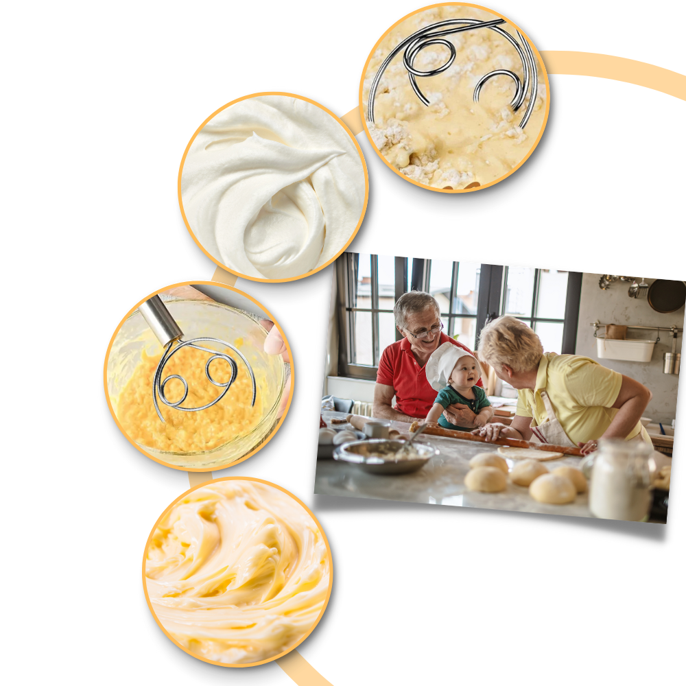 Effektivt Dansk Piskeris i Rustfrit Stål til Dej
- Ozerty