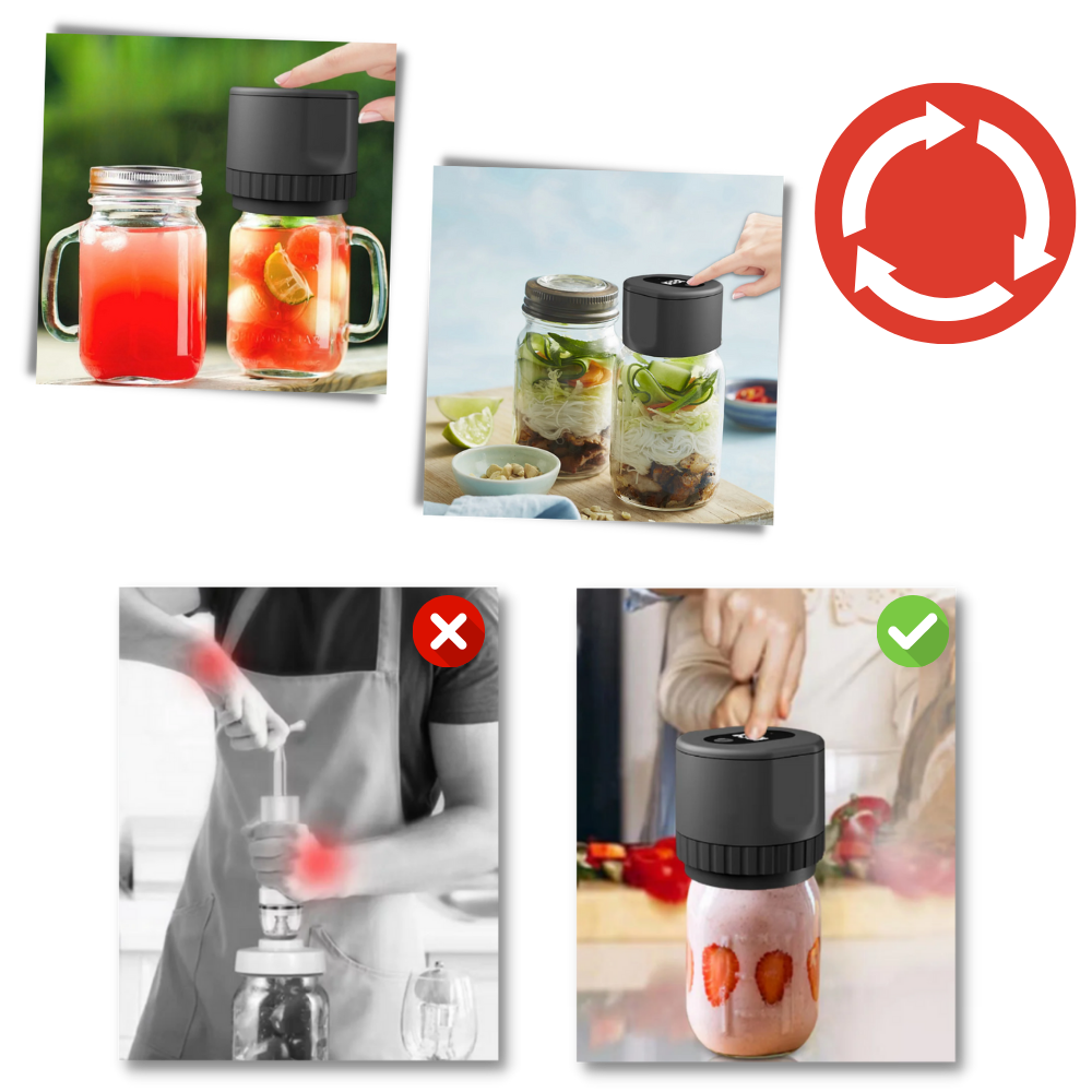 Elektrisk vakuumforsegler til glaskrukker
- Ozerty