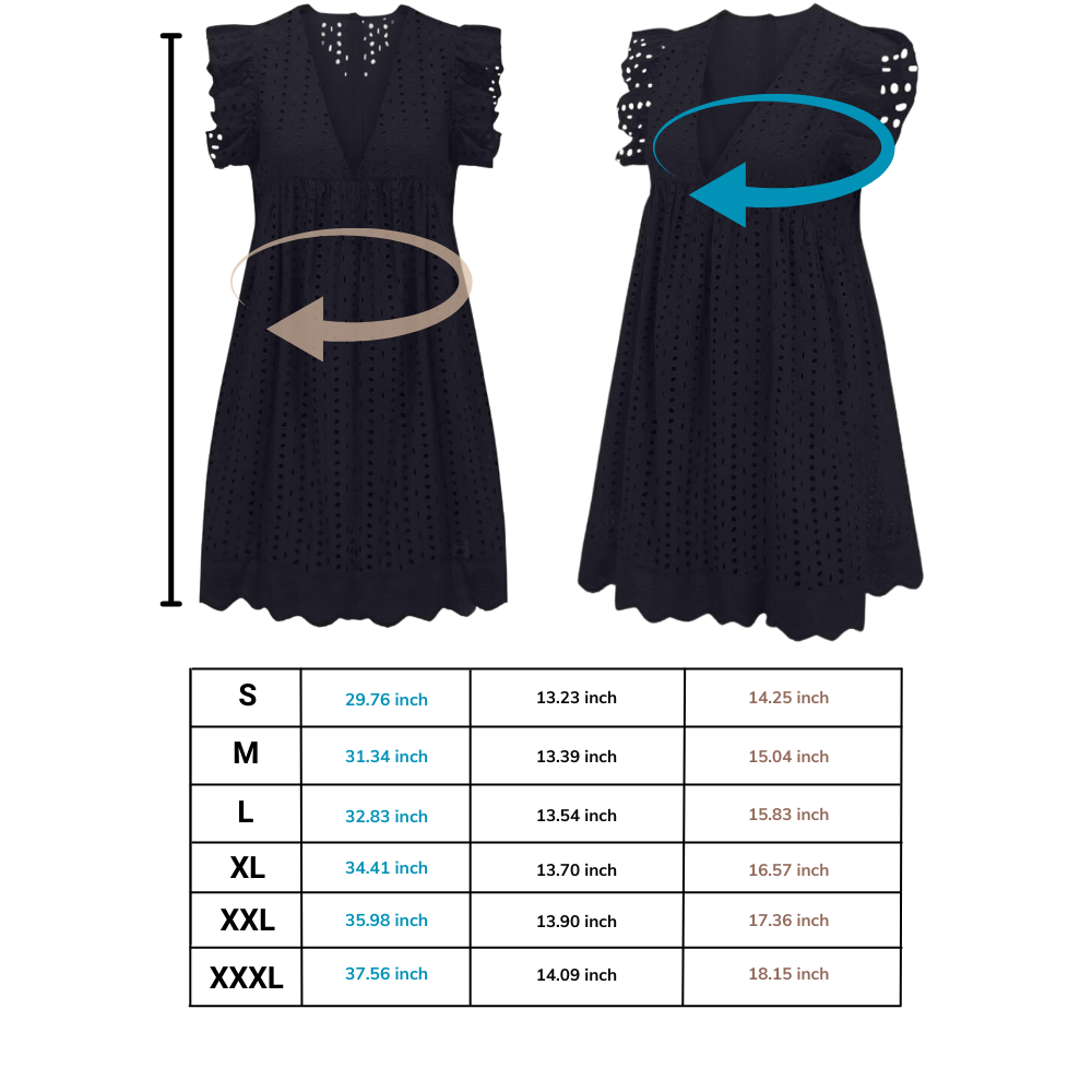 Elegant Broderie Anglaise-kjole
- Ozerty