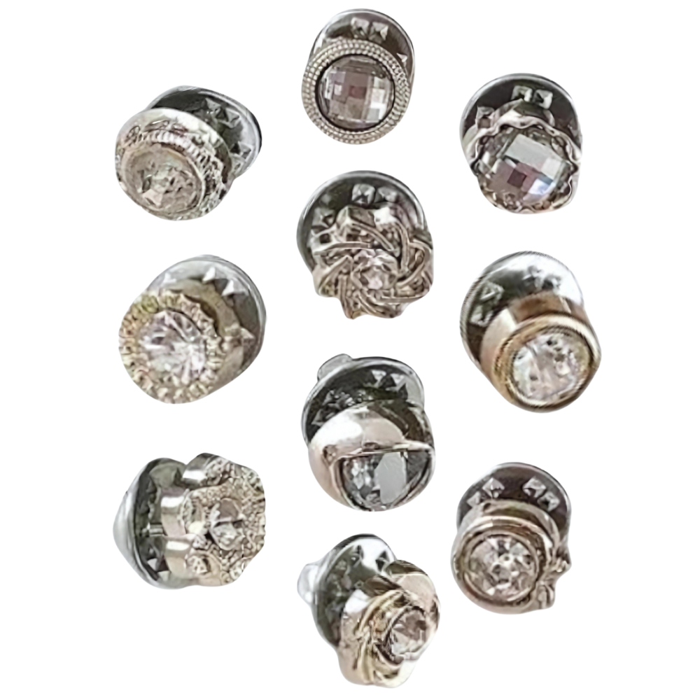 Elegante brocheknap uden syning
-Diamanter - Ozerty