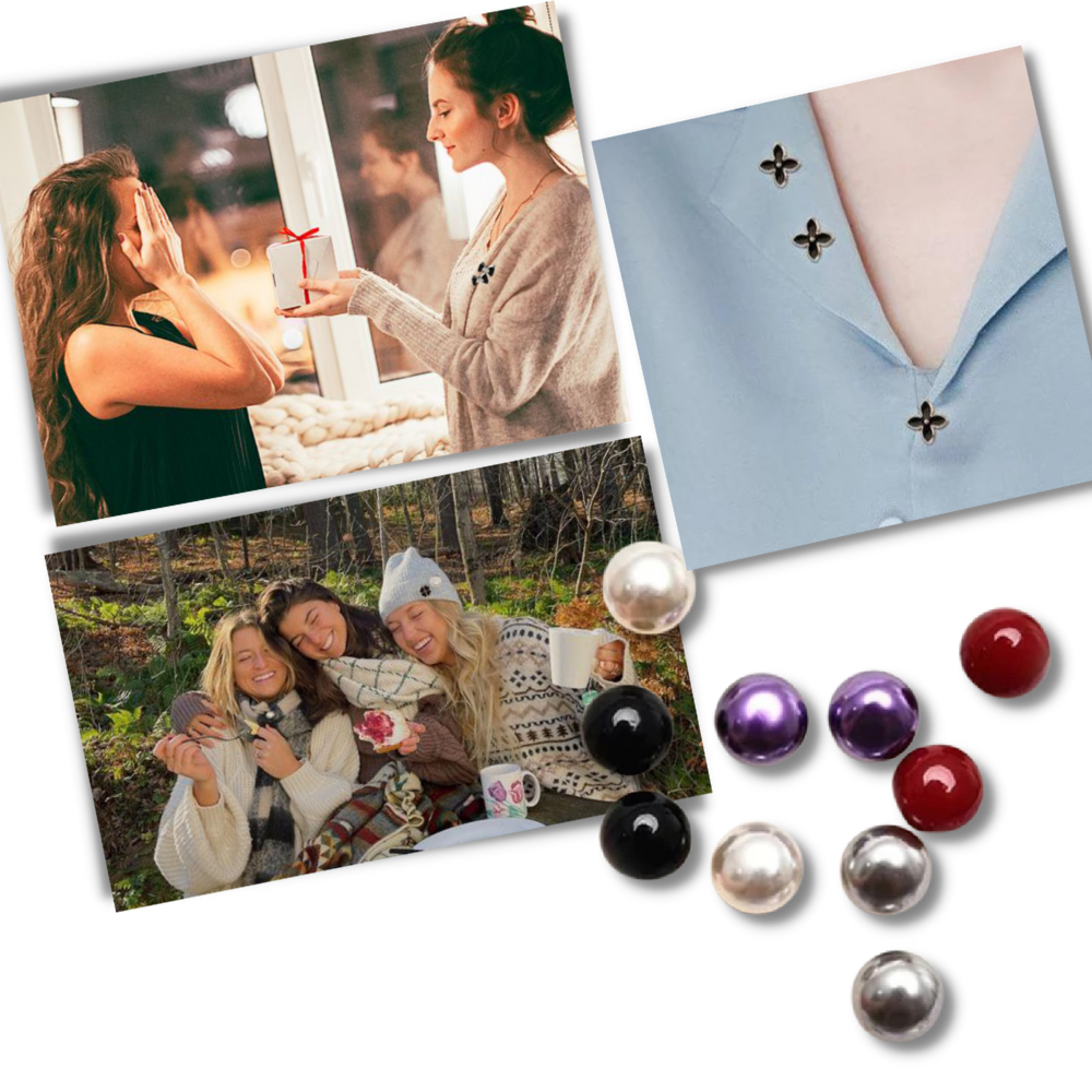 Elegante brocheknap uden syning
- Ozerty