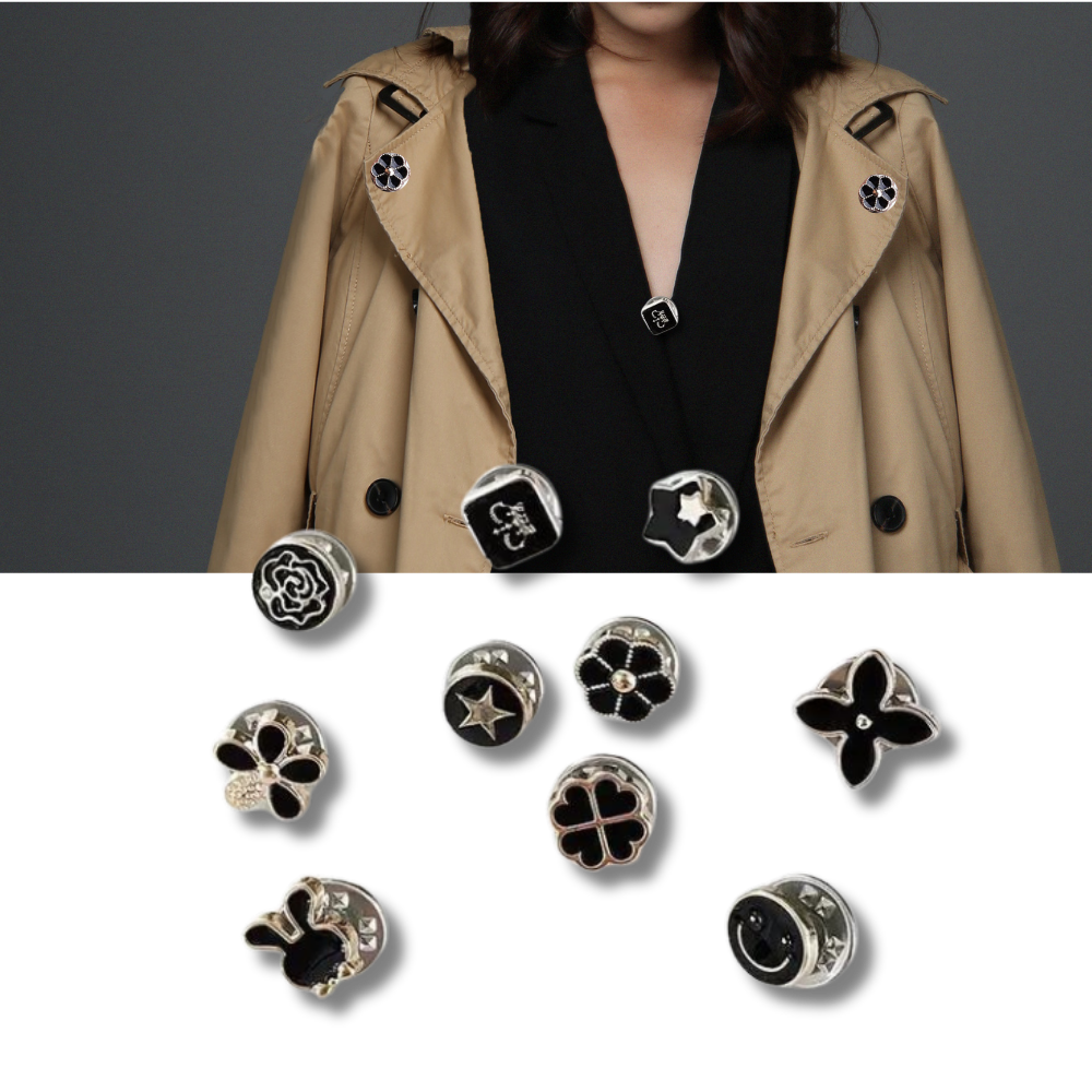 Elegante brocheknap uden syning
- Ozerty