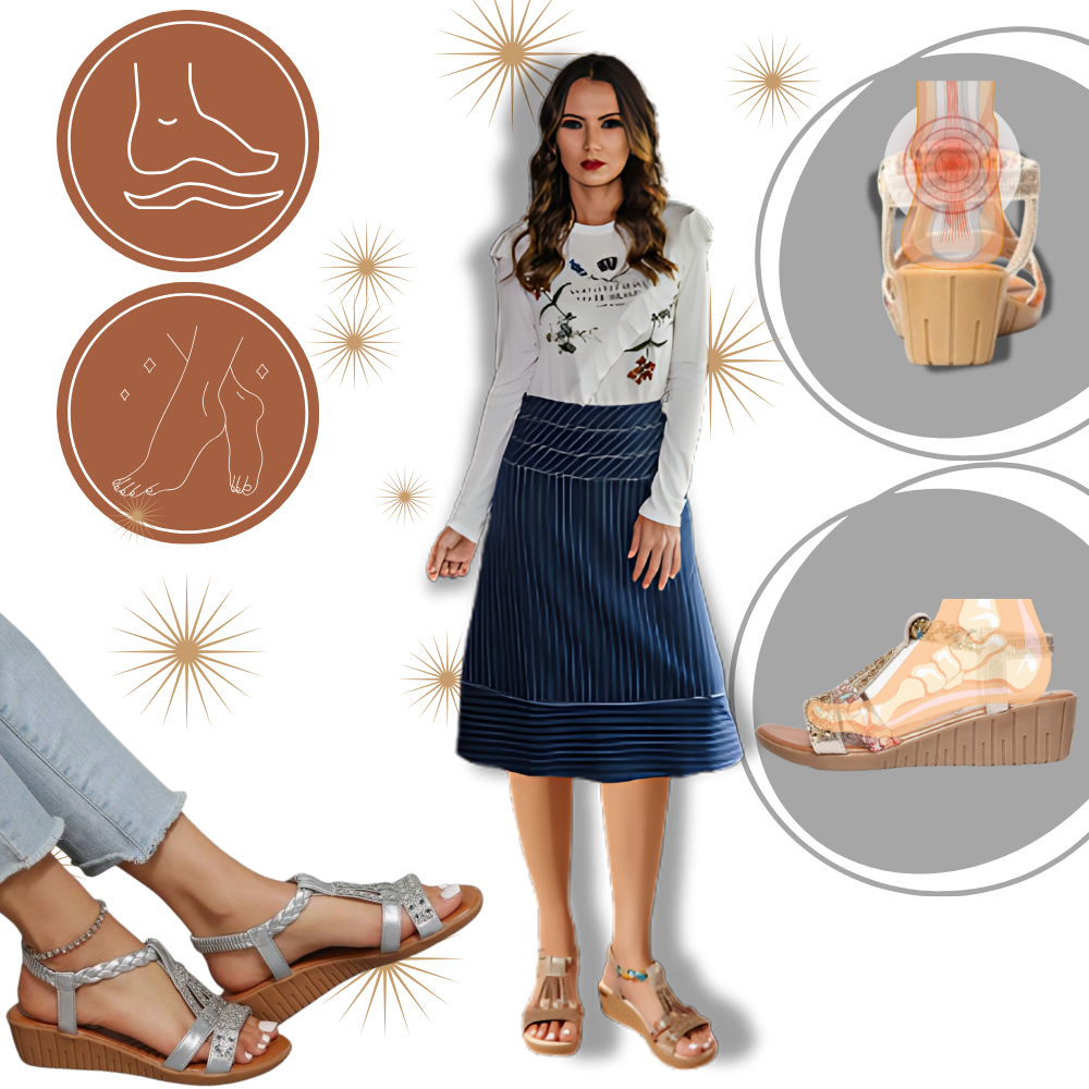 Elegante ortopædiske boho-sandaler
- Ozerty